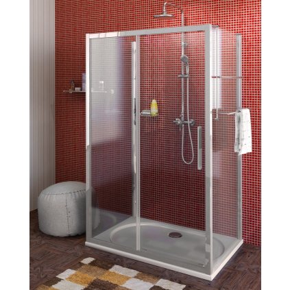 Polysan, Lucis Line Sprchový kout tři stěny 1000x800x800mm L/P varianta, DL1015DL3315DL3315