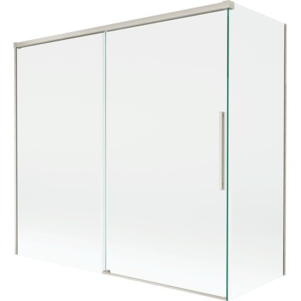 Mexen Rox, 2-křídlová posuvná vanová zástěna 170 + 75 x 150 cm, 8mm čiré sklo, ocelový profil, 8C9-170-075-97-00