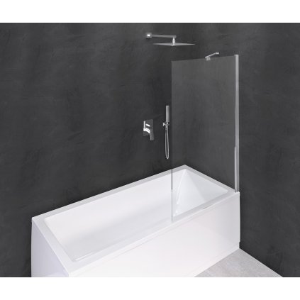Polysan, MODULAR SHOWER vanová zástěna 900x1500mm, čiré sklo, BMS1-90