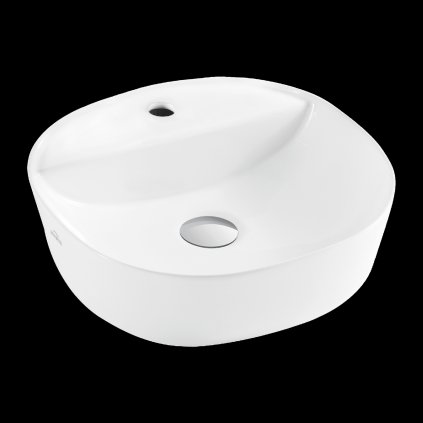 Invena Pejto, umyvadlo na desku 400x400x120 mm, bílá lesklá, INV-CE-17-001-C