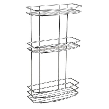 Aqualine, CHROM LINE drátěná police trojitá, chrom, 37045