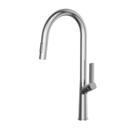 Gamma Awra, kuchyňská baterie s vytahovací výlevkou a dvoufunkční sprchou, chromová, GMA-BAA-CH