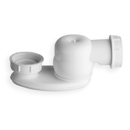 Polysan, Sifon s převlečnou matkou 1 1/2", výška 42mm, bílá, 71712