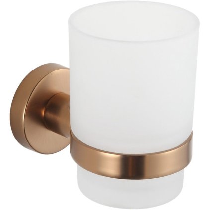 Mexen Remo, sklenice na zubní kartáček, měděná matná, 7050738-65