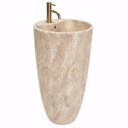 Rea Anya Savana Matt, volně stojící umyvadlo 840x450x450 mm, imitace kamene, REA-U3614