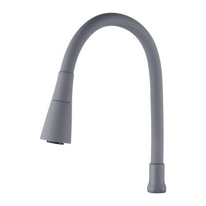 Invena, 2-funkční elastická výlevka pro dřezové baterie, šedá, INV-SC-B1-225-L