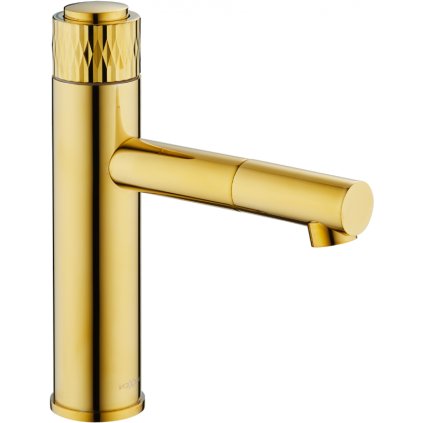Mexen DIAMOND - Umyvadlová baterie, Zlatá, 71500-50