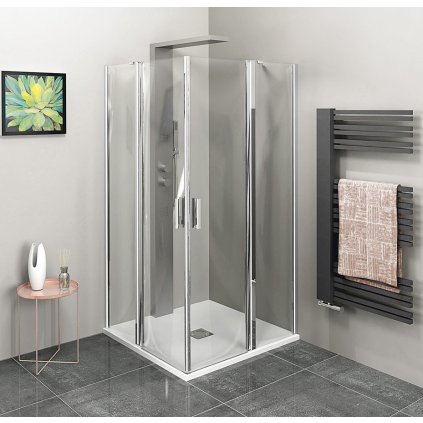 Polysan, ZOOM LINE čtvercová sprchová zástěna 900x900mm, čiré sklo, ZL5415