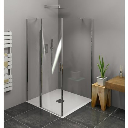 Polysan, Zoom Line čtvercová sprchová zástěna 900x900mm, L/P varianta, ZL1390ZL3290