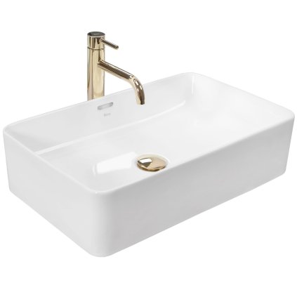 Rea Berta 55 umyvadlo, 56 x 36 cm, bílá, REA-U5055