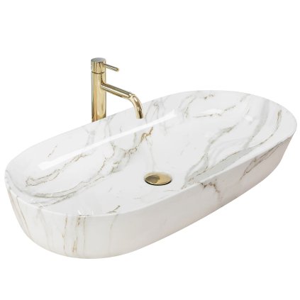 Rea Cleo umyvadlo, 81 x 41 cm, imitace kamene Aiax, REA-U8404