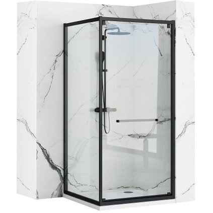Rea Space In, sprchový kout 90x90, černá, REA-K8881