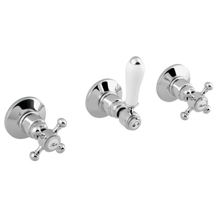 Reitano Rubinetteria, ANTEA podomítková sprchová baterie, 2 výstupy, chrom, SET305-101