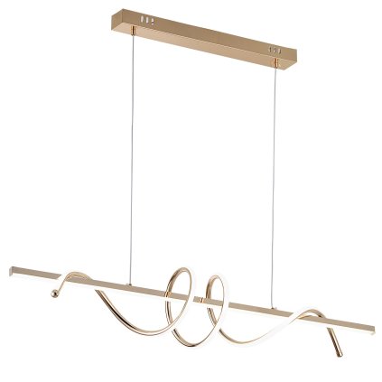 Toolight, LED závěsné svítidlo 100cm, 70W, 4500lm, G065-CP, zlatá, OSW-08698