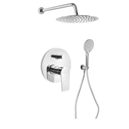 Sapho, KAI podomítková sprchová souprava s pákovou baterií, 2 výstupy, chrom, KA42-03