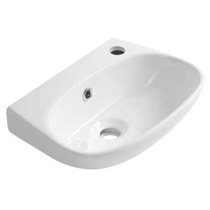 Aqualine, VELSA keramické umyvadlo 40x29cm, bílá, NP479