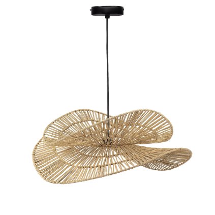 Toolight, závěsné svítidlo BOHO 50cm, 1xE27, APP1737-1CP, přírodní hnědá-černá, OSW-06060