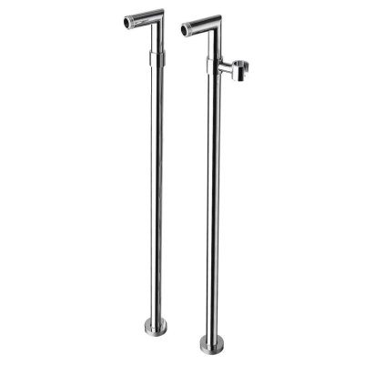 Reitano Rubinetteria, Připojení pro instalaci vanové baterie do prostoru (pár), chrom, 9881