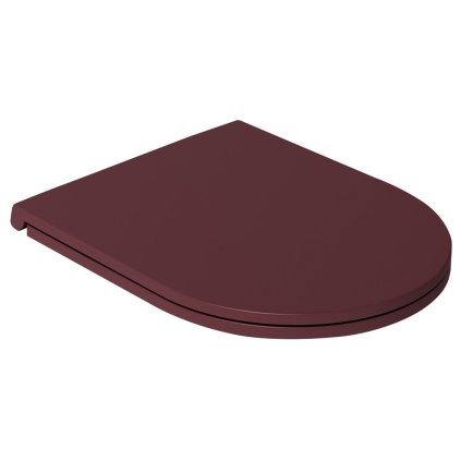 Isvea, INFINITY WC sedátko SLIM, Soft Close, Easy Take, matná maroon Red, 40KF0543I