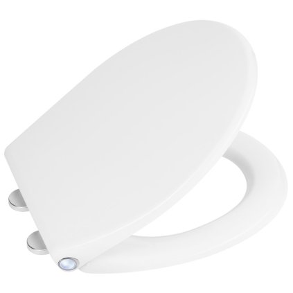 Sapho, PHARO WC sedátko s LED osvětlením, Soft Close, Easy Take, bílá, WX1315