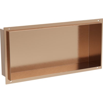 Mexen X-Wall-NR, police na zapuštění bez příruby 45 x 20 cm, měděná matná - 19C1452010