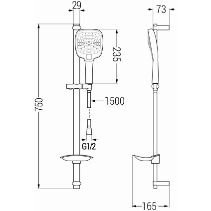 49462 mexen sprchovy set db17 cierna 785174584 70