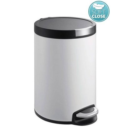 102252 sapho artistic odpadkovy kos 5l soft close biela dr142