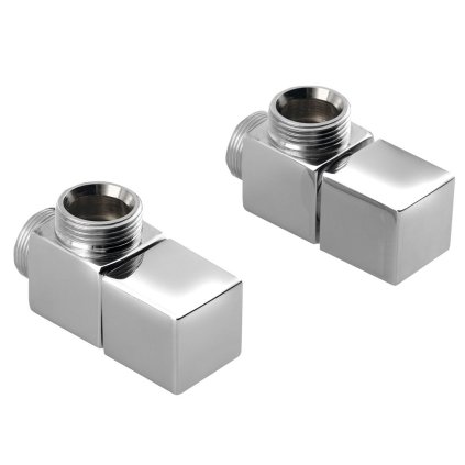 Sapho, CUBE připojovací sada ventilů ruční rohová, chrom, CP4010S