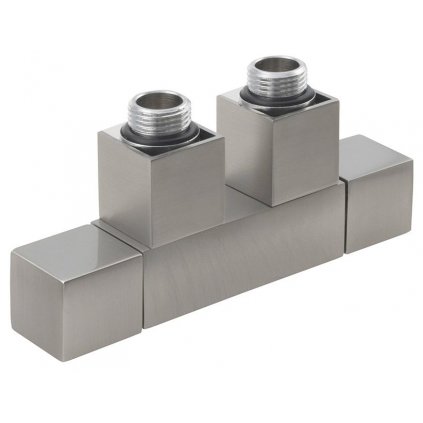 121485 2 sapho cube twin pripojovacia sada pre stredove pripojenie 50mm brusena nerez cp582s