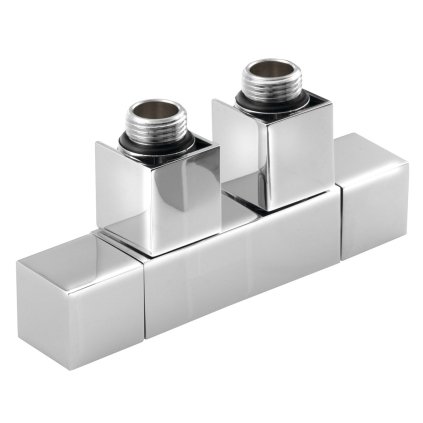 Sapho, CUBE TWIN připojovací sada pro středové připojení 50mm, chrom, CP581S
