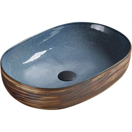 49780 mexen agota keramicke umyvadlo na dosku 58x40 cm modra hneda 22025866