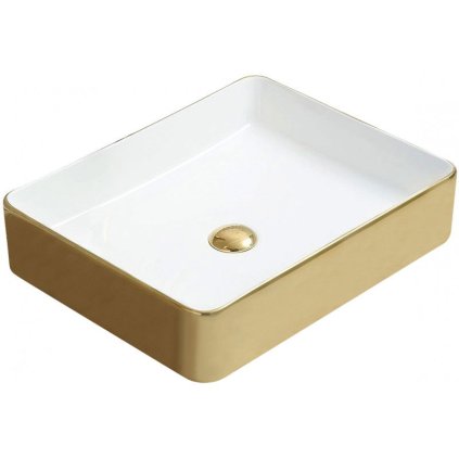49810 mexen estela umyvadlo 50x40 cm biela zlata 22105053