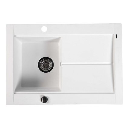 103563 sapho granitovy zabudovatelny drez s odkvapom 76 5x53 5 cm biela gr1501