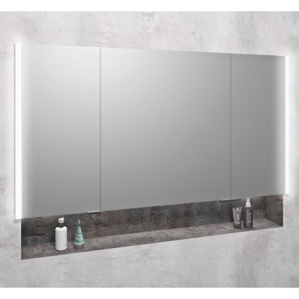 116835 sapho integra zapustna galerka s led osvetlenim 125x70cm in125