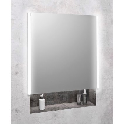 Sapho, INTEGRA zápustná galerka s LED osvětlením, 65x70cm, levá/pravá, IN065