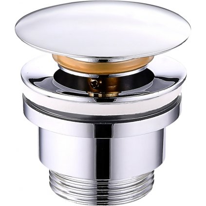 Mexen uzavíratelná univerzální umyvadlová výpusť kulatá, ClickClack, Chromová, 79930-00