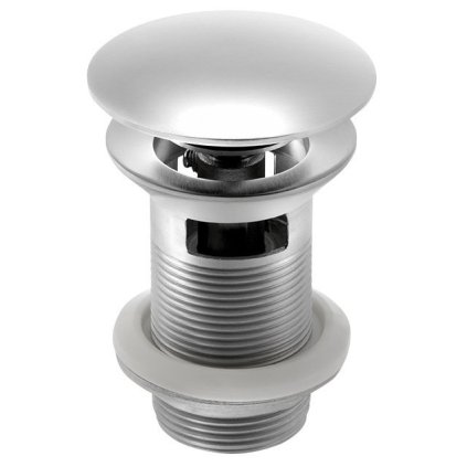 Sapho, MINIMAL umyvadlová výpusť 5/4", click clack, velká krytka, nerez, MI057