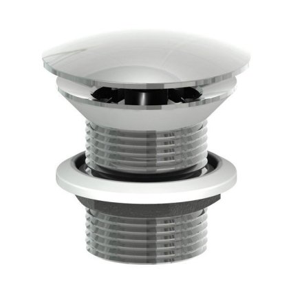 Sapho, MINIMAL umyvadlová výpusť 5/4", neuzavíratelná, velká krytka, tl.30-60mm, nerez, MI056