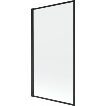 Mexen Alex fix vanová zástěna 5 mm, 1-pevné křídlo, 80x140 cm, čiré sklo, černá, 893-080-000-70-70