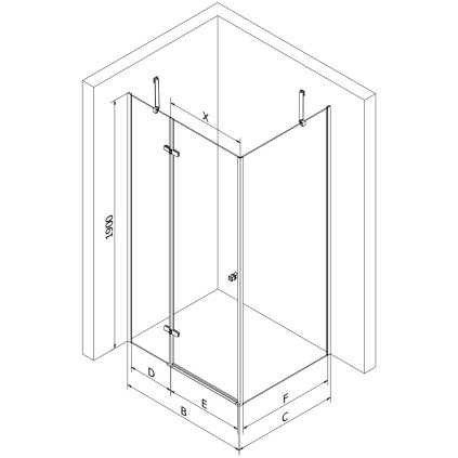 50596 mexen roma sprchovaci kut 100 dvere x 70 stena cm 6mm sede sklo chromovy profil 854 100 070 01 40