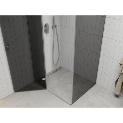 Mexen ROMA sprchový kout 120x80cm, 6mm sklo, chromový profil-šedé sklo, 854-120-080-01-40