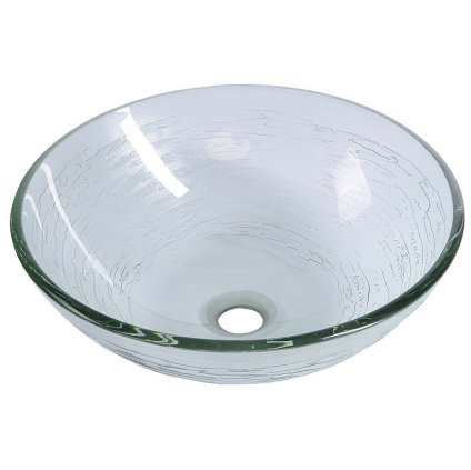 Sapho, RIPPLE skleněné umyvadlo průměr 42 cm, 2501-18