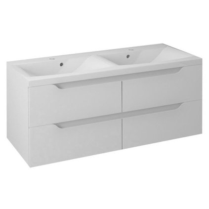 Sapho, WAVE dvouumyvadlová skříňka 119,7x50x47,8cm, bílá (WA121), WA120-3030