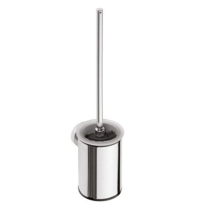 Sapho, X-ROUND WC kartáč válcový, malý, černý kartáč, chrom, XR305