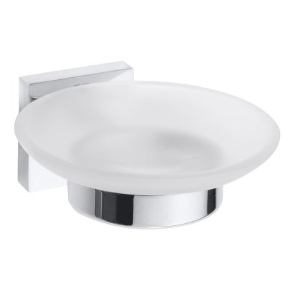 Sapho, X-SQUARE mýdlenka mléčné sklo, chrom, XQ802