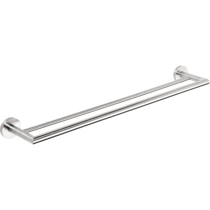 Sapho, X-STEEL držák na ručníky dvojitý 655mm, broušená nerez, XS403