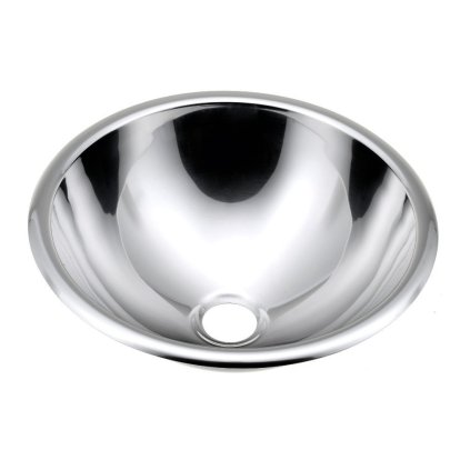 Sapho, Zápustné umyvadélko nerezové, průměr 355 mm, 13029.B
