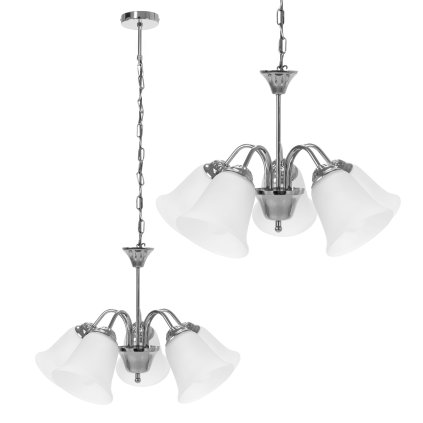 Toolight - závěsné svítidlo Vintage APP960-5CP, chromová, OSW-04037