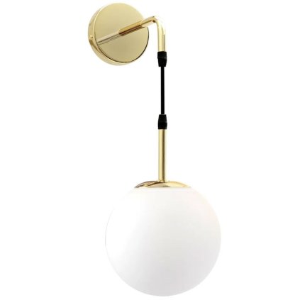 Toolight - Závěsné svítidlo ze skla Gold APP653-1W, zlatá, OSW-08199