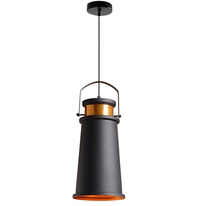 Toolight, Stropní svítidlo ASTI-A Black/Gold, černá - zlatá, OSW-00178